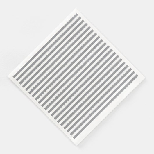 Kleine vertikale graue Streifen Serviette (Ecke)