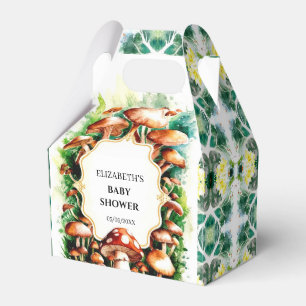 Kleine verzauberte Mushroom-Babydusche Geschenkschachtel