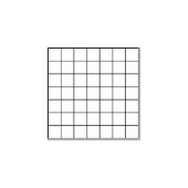 Kleine Vierkantscheibe Gummistempel (Prägung)