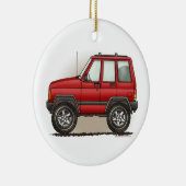 Kleine Vierrad-SUV-Auto-Verzierung Keramik Ornament (Rechts)