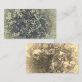 Kleine Vintage Blume von Clematis Visitenkarte (Vorne/Hinten)