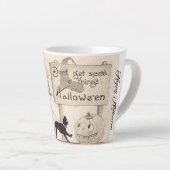 Kleine Vintage Hexe und schwarze Katze Milchtasse (Rechte Ecke)