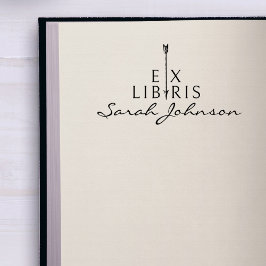 Kleine Vintage Pfeil - Moderne Bibliotheksbücher Gummistempel