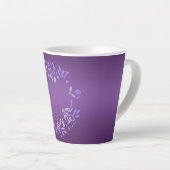 Kleine Violett-Rose Latte Tasse (Rechte Ecke)