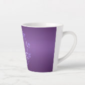 Kleine Violett-Rose Latte Tasse (Rechts)