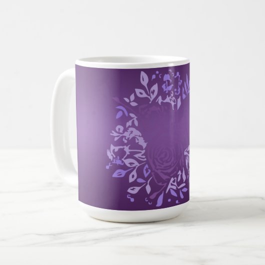 Kleine Violett Rose Tee Tasse (Vorderseite Links)