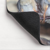 Kleine Vögel auf einem Zweig Mousepad (Ecke)
