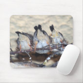 Kleine Vögel auf einem Zweig Mousepad (Mit Mouse)