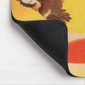 Kleine Vögel, die den Morgen begrüßen Mousepad (Ecke)
