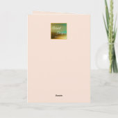 Kleine Vögel im Zweig - Weihnachtswünsche Feiertagskarte (Rückseite)