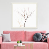 Kleine Vögel in Baumzweigen Minimalistische Natur Leinwanddruck (Insitu (Wohnzimmer))