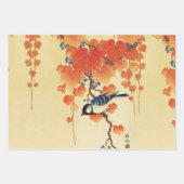 KLEINE VÖGEL, KLEINE KLEINEN, ROSEN, LOTUS-BLUME GESCHENKPAPIER SET (Vorderseite 2)