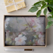 Kleine Vögel mit blühenden Blume Seidenpapier (Geschenk)