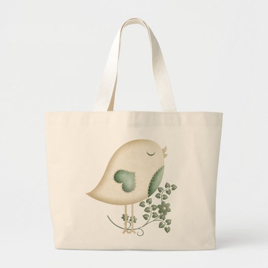 Kleine Vogel-Taschen-Tasche Jumbo Stoffbeutel (Vorne)