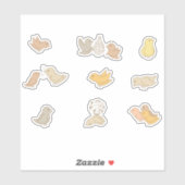 Kleine Vögel und Küken - Kleine Vögel. Aufkleber (Blatt)