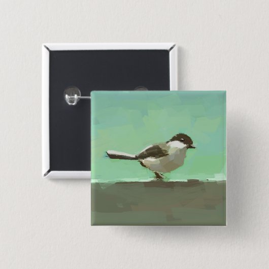 Kleine Vogelkunst Button (Vorne & Hinten)