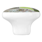 Kleine Vogelscheuche Keramikknauf (Seitenansicht)