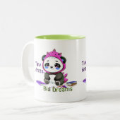 Kleine Waffen, große Träume. Zweifarbige Tasse (Vorderseite Links)