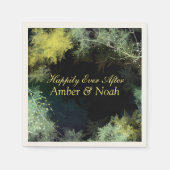 Kleine Waldhochzeit Serviette (Vorderseite)