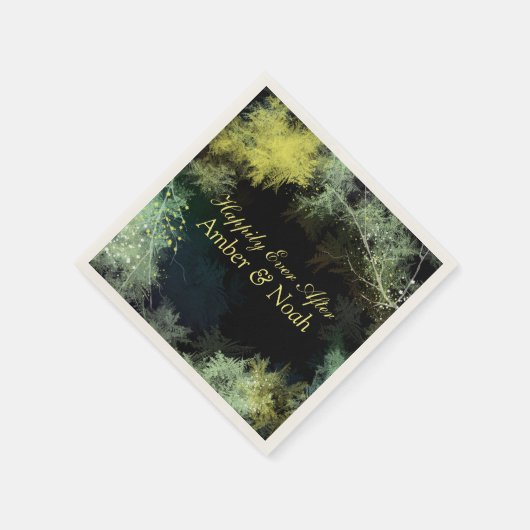 Kleine Waldhochzeit Serviette (Ecke)