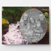 Kleine Waldwasserfallmalerei Hinzufügen eines Foto Fotoplatte (Vorderseite)