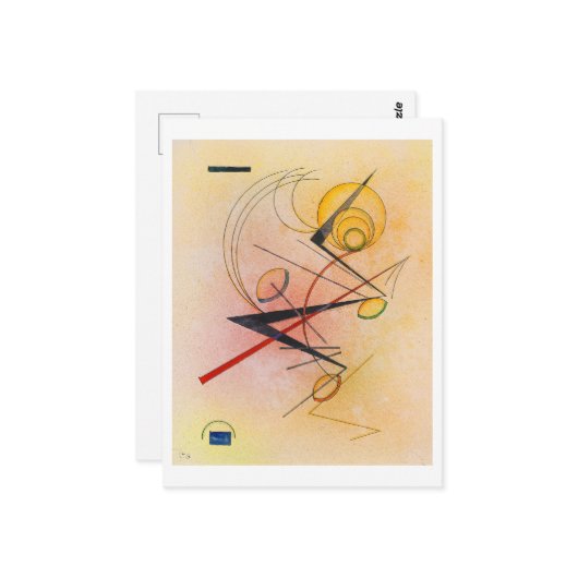 Kleine Warme, Kandinsky 1928 Postkarte (Vorderseite/Rückseite Beispiel)