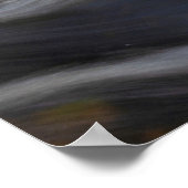 Kleine Wasserfälle auf dem Frühling Poster (Ecke)