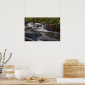 Kleine Wasserfälle auf dem Frühling Poster (Küche)