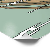 Kleine Wassertropfen können auch einen Fluss bilde Poster (Ecke)