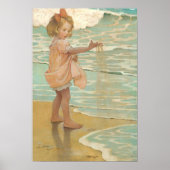 Kleine Wassertropfen von Jessie Wilcox-Smith Poster (Vorne)