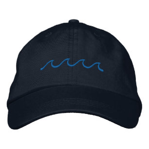 Kleine Waves Bestickte Baseballkappe