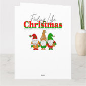 Kleine Weihnachtsfeier in einem verzauberten Wald Karte (Rückseite)