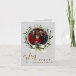 Kleine Weihnachtsfotokarte Faltkarte Karte