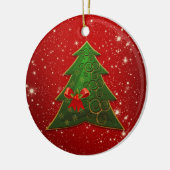 Kleine Weihnachtsgeschenke Keramik Ornament (Links)