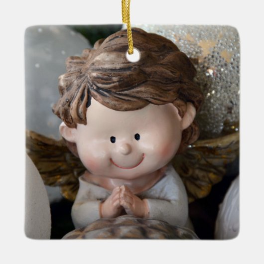 Kleine Weihnachtsgeschenke Keramikornament (Vorderseite)