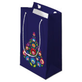 Kleine Weihnachtsgeschenktasche mit individueller  Kleine Geschenktüte (Vorderseite Schrägansicht)