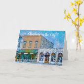 Kleine Weihnachtskarte für den Stadtplatz Karte (Gelbe Blume)