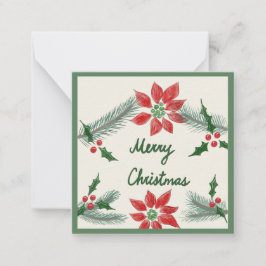 Kleine Weihnachtskarte Mitteilungskarte