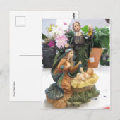Kleine Weihnachtskrippe Postkarte (Vorne/Hinten)