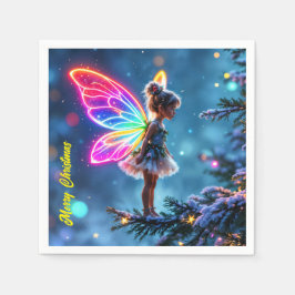 Kleine Weihnachtsmärchen leuchten Fantasie Serviette