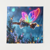 Kleine Weihnachtsmärchen leuchten Fantasie Wandteppich (Vorderseite (Horizontal))