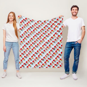Kleine Weihnachtssänger Fleecedecke