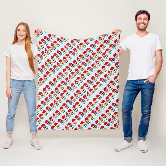 Kleine Weihnachtssänger Fleecedecke (Beispiel)