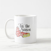 Kleine Weihnachtszeit Bäumchen Kuchen Debbie Kaffeetasse (Links)