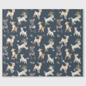 Kleine Weihnachtsziegen Geschenkpapier (Flach)