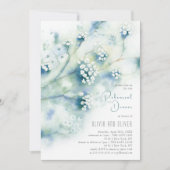 Kleine weiße Blume Probe Abendessen Einladung (Vorderseite)