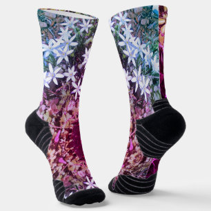 Kleine weiße Blume Socken