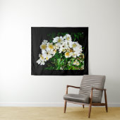 KLEINE WEISSE BLUME WANDTEPPICH (Beispiel (Horizontal))