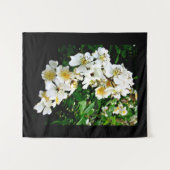 KLEINE WEISSE BLUME WANDTEPPICH (Vorderseite (Horizontal))