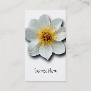 Kleine weiße Blumen Visitenkarte